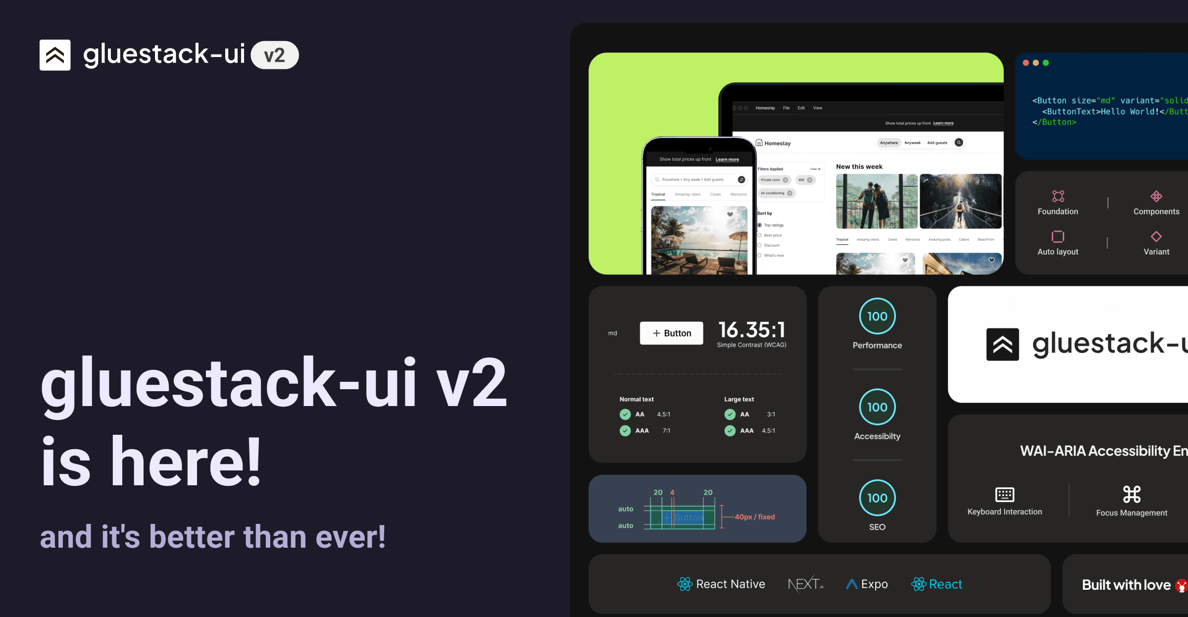 gluestack-ui v2 is here!